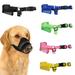 Yirtree Adjustable Pet Dog Puppy Mask Nylon Dog Muzzle for Small Medium Large Dogs Air Mesh Breathable and Drinkable Pet Muzzle for Anti-Biting Anti-Barking Licking