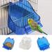 Cheers.US Bird Bath Box Non-slip Multi-functional Plastic Standing Pole Design Bird Cage Accessory Non-slip Easy Hanging for Small Birds Canary Budgerigar Cockatiel and So On