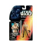 Star Wars: Power of the Force Red Card Luke Skywalker in Dagobah Fatigues with Long Lightsaber Action Figure