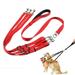 Adjustable 3 Way Dog Leash Detachable Nylon Traction Rope 3 in 1 Dog Lead Splitter