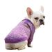 YUEHAO Pet Supplies Pet Dog Puppy Classic Sweater Sweater Clothes Warm Sweater Winter Purple