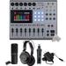 Zoom PodTrak P8 Portable Multitrack Podcast Recorder with Zoom ZDM-1 Podcast Mic