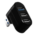 USB 3.0 Hub with 3 Ports Premium 3-Port Aluminum Mini USB 3.0 Hub [90Â°/180Â° Degree Rotatable] Convenient and Portable BALCK