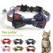 Shulemin Pet Collar Chinese Style Decorative Safe Breakaway Pet Cats Bow Collars with Bell for Festival