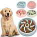Ludlz Dog Slow Feeder Bowl Non Slip Puzzle Bowl - Anti-Gulping Pet Slower Food Feeding Dishes - Interactive Bloat Stop Dog Bowls - Durable Preventing Choking Healthy Design Dogs Cats Bowl