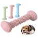 Shulemin TPR Dog Biting-resistant Toothbrush Chewing Molar Teething Interactive Pet Toys Pink