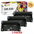 Toner Bank Compatible TN580 Drum Unit for Brother DR520 DR-520 3-Pack HL-5250DN 5340D 5340DRT 5350DN MFC-8660DN 8670DN 8860DN 8890DW DCP-8080DN Printer Replacement Black