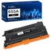 1-Pack 655A Toner Cartridge Compatible for HP 655A CF450A Black Color LaserJet Enterprise M652dn M652n M653dn Printer