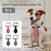 Yous Auto Pet Tie Puppy Kitten Grooming Necktie Collar Pet Tuxedo Costume Decoration Pet Grooming Accessories Suitable for Parties Weddings Holidays