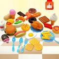 Pretend Play Fast Food Set Play Food for Kids Kitchen - Play Kitchen Accessories - Toy Foods with Play Burger and Hot Dog Plastic Food for Pretend Play Kids Toddler Childrens Birthday Gifts