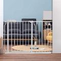 Fairy Baby 43.5-48 Inch Baby Gate Wide Pressure Mounted Walk Through Safty for Child Toddler Kids Pet Dog