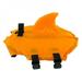 Shark Dog Life Jacket Safety Clothing Pet Life Vest Summer Dog Swimming Clothes French Bulldog Fin Jacket Orange L