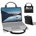 HP Pavilion 13-bbXXXX Series Laptop Sleeve Leather Laptop Case for HP Pavilion 13-bbXXXX Series with Accessories Bag Handle (Black)