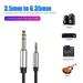 3.5mm (1/8 inch) Male to 6.35mm (1/4 inch) Male TRS Stereo Headphone Jack Audio Adapter for Amplifiers Guitar Keyboard Piano Home Theater Mixing Console Headphones 3.3FT