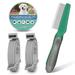 UrbanX Natural Ingredients Flea and Tick Prevention and Treatment Collar for Hovawart and Other Large Size Working Dogs Dogs. Waterproof & Adjustable. (2 Pack with Comb)