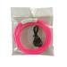 Pet Collar USB Rechargeable Safe Warn LED Dog Collar Adjustable Silicone Collar Cut to Resize Pink L