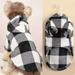 XWQ Pet Clothes Eye-catching Wear Resistant Polyester Winter Pet Dog Striped 2-Legged Clothes for Autumn