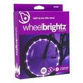 Wheelbrightz LED Bicycle Wheel Lights Purple - 2-Pack Bundle for 2 Tires - Bright Colorful Light for Bikes - Fits Front or Rear Tire - Weather Resistant Tube with Battery Pack