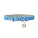 Popvcly Dog PU Collar for Small Large Dogs PU Leather Dog Collar Cat Puppy Pet Collar Lake Blue S