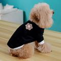 Cute Pet Dog Clothes Soft Fleece Dog Hoodies Puppy Kitten Pet Coats For Small Medium Dogs Cats Warm Winter Jacket Pet Clothing Black M