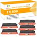 Toner H-Party 5-Pack Compatible Toner Cartridge for Brother TN-650 HL-5340D 5340DRT 5340DL 5350DNLT 5370DW 5380DN DCP-8085DN 8380DN 8480DN 8890DW MFC-8380DN 8680DN 8690DW Black