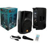 15 PA DJ Power Speaker with Built-In Bluetooth and Radio/EQ/LCD/MP3/USB/SD