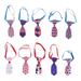 OUNONA 10Pcs Pet Independence Day Costume Puppy Festival Tie Cat Neck Ornament