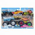 Hot Wheels Monster Trucks Demolition Doubles Drag Bus vs Volkswagen Beetle