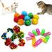 Cat Toy Ball Cat Toys Cat Toy Springs for Indoor Cats 30PCS Interactive Cat Toy Pack Including Cat Crinkle Balls Cat Sparkle Balls Spiral Springs for Indoor Cats