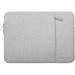 Laptop Protective Sleeve Compatible with 13-13.3 Inch Laptops with Pockets Polyester Fiber Vertical Protective Sleeve Gray