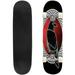 Crow with a red background and a Nordic style circle Outdoor Skateboard Longboards 31 x8 Pro Complete Skate Board Cruiser