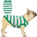 BRKURLEG Dog Striped T-Shirt Soft Elastic Dog Summer Cotton Vest with Stripes Breathable Pet Shirts for Small Medium Dogs Cats Puppies Kittens Pet Apparel