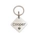 Anavia Stainless Steel Double Sided Diamond Name & Icon Engraved Dog & Cat ID Tag Silver M