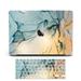 Case for MacBook Pro 15 inch with Keyboard Cover MacBook Pro 15 inch Case 2020 Release A1707 A1990 GMYLE Hard Snap on Plastic Hard Shell Case Cover with Keyboard Skin Set (Sunrise Tone Marble)