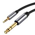 3.5mm To 6.35mm Audio Adapter Auxiliary Cable For Cellphone Computer Amplifier Speakers 3.5 Jack To 6.5 Jack Male Audio Cable 10 ft