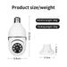 2Pcs Light Bulb Camera Full-HD 1080P WiFi Security Camera 360 Degree Wireless Home Surveillance Camera with Floodlight Night Vision Human Motion Detection