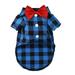 Pet Dog Puppy Plaid T Shirt Lapel Coat Cat Jacket Clothes Costume Tops Pet Dog Bow Tie Clothes Wedding Suit Puppy Costumes Apparel Dog Prince Wedding Bow Tie Suit Pet Dog Tuxedo Bow Tie Clothes