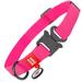 Ultra-Modern Waterproof Dog Collar | Adjustable Dog Collar for Large Small and Medium Dogs | Quick Release Buckle with Durable Metal Clasp and QR Dog Tag - Boy & Girl Dog Collars - Pink