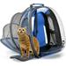 Pet Carrier Backpack Bubble Bag for Cats and Small Dogs Airline Approved Capsule Design Pet Carrier for Outdoor Use Blue