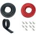 2-Gauge 10 ft. Black/10 ft. Red Welding Cable Kit Includes 10-Pieces of Cable Lugs and 3 ft. Heat Shrink Tubing