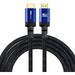 Ritz Gear 4K HDMI Cable 3 ft [3-Pack] - Blue - Braided Nylon Cord & 24K Gold Plated Connectors Ritz Gear High Speed HDMI 2.0 with Ethernet