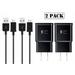 BlackBerry Curve 9310 Adaptive Fast Charger Micro USB 2.0 Charging Kit [2x Wall Charger + 2x Micro USB Cable] Dual voltages for up to 60% Faster Charging! 2 PACK