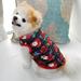 Christmas Dog Vest Clothes Pet Cat Dog Fall Winter Warm Coat Small Medium Dogs Christmas Printed Costume Outfit Dog Cat Christmas Gifts