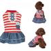 Stibadium Pets Dogs Dress Puppy Striped Lace Tutu Dress Dogs Pets Costume Party Clothes Outfits