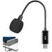 Mini USB Microphone for Laptops and Desktop Computers with Gooseneck and Universal USB Sound Card Plug and Play