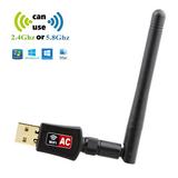 USB WiFi Adapter Wireless Network Adapters AC 600Mbps Dual Band 2.4G/5.8Ghz Wi-Fi Dongle with External Antenna for Laptop Desktop PC Compatible with Windows 10/8.1/8/7/XP/Vista /Mac OS X 10.6~10.15.3