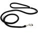 Yellow Dog Design Rope Dog Leash - Colorfast Black - 3/8 Diam x 6 ft Long - for Training Hiking and Walking - Made in The USA