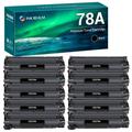 10-Pack Compatible 78A CE278A Toner Cartridge Black for HP 78A CE278A 278A HP LaserJet P1606dn 1536dnf MFP M1536dnf 1606dn P1606 P1566 P1560 Printer Ink