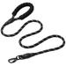 PHANY Rope Dog Leash Nylon Dog Leash with Padded Handle and Reflective Threads 150 CM Strong Rope Leash for Dogs (Black)