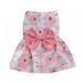 Dog Bowknot Floral Dress Pet Princess Dress Dog Sundress Dog Princess Dress Puppy Summer Dress for Small Pets Dogs Puppy Cats